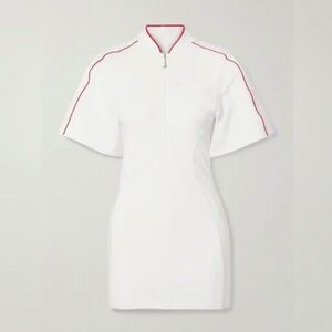 Nike X Jacquemus Short Sleeve Dress in White & University Red